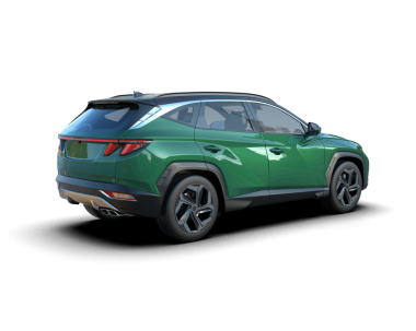 yeşil lüks modern SUV beyaz arka planda.