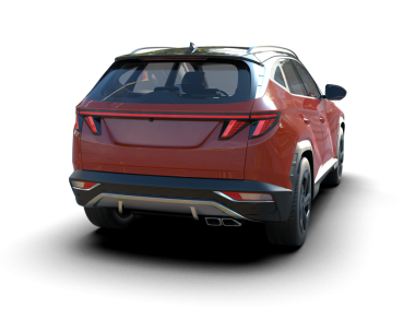 Stüdyo ortamında markasız bir SUV 'un 3 boyutlu çizimi