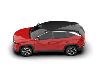 Kırmızı spor araba beyaz arka planda izole edilmiş. vektör illüstrasyonu