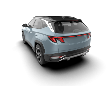 Modern SUV arka planda. 3d oluşturma.