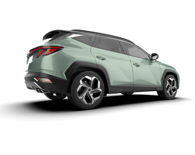 Arka planda izole edilmiş gerçekçi bir SUV aracı. 3D görüntüleme - illüstrasyon