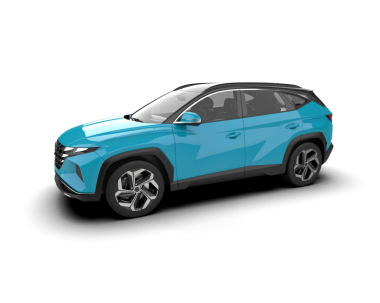 Mavi araba. vektör illüstrasyonu.