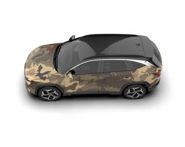 modern araba beyaz arkaplanda izole edildi