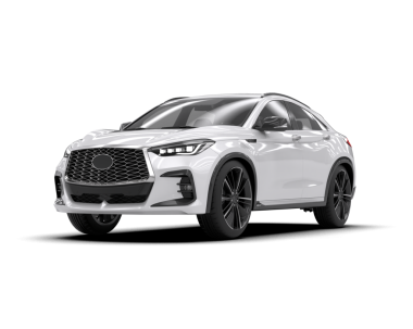 Gerçekçi bir araba. Vektör gerçekçi araba. ön görünüm.