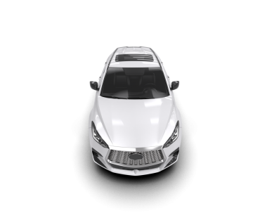 Beyaz arka planda bir araba. Araba, 3 boyutlu resim. 3d oluşturma.
