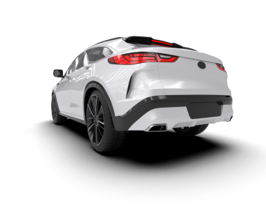 araba beyaz arka planda modern