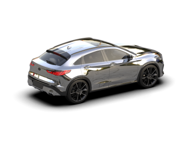 beyaz arka planı olan modern bir araba