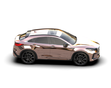 Beyaz arka planda modern bir araba. 3d illüstrasyon