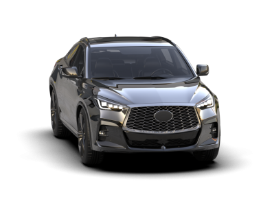 Siyah arka planı olan modern bir araba. 3D görüntüleme, 3D resimleme