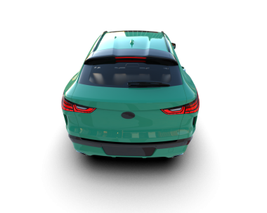 Modern araba. 3d illüstrasyon