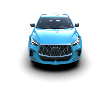 Arka planda lüks bir araba. 3d oluşturma