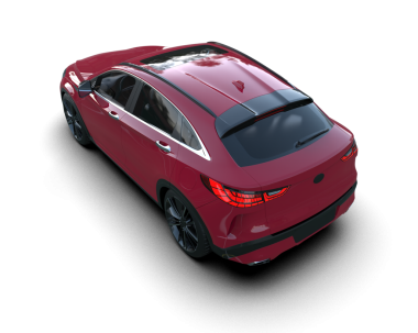 Siyah arka planda modern spor araba