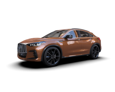 Stüdyo ortamında markasız bir SUV 'un 3 boyutlu çizimi