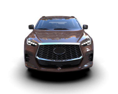 Arka planda izole edilmiş modern lüks araba. 3d oluşturma