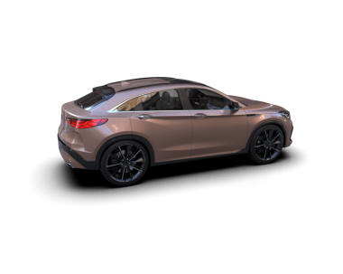 Arka planda modern lüks araba. 3d oluşturma.