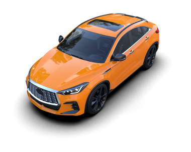 Gri arka planda modern bir araba. 3d oluşturma.