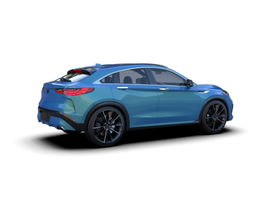 Modern lüks araba siyah üzerinde. 3d oluşturma