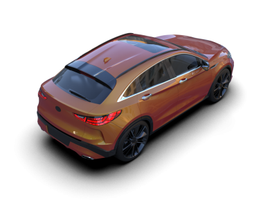 modern lüks araba beyaz arka planda izole edilmiş.