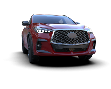 Siyah arka planda modern lüks bir araba. 3d illüstrasyon