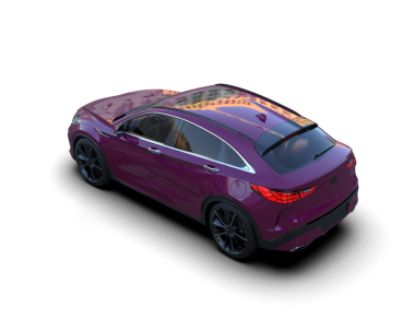 Stüdyo ortamında daha az genel bir konsept arabanın 3 boyutlu çizimi.