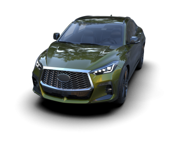 Siyah arka planda modern lüks bir araba. 3d oluşturma