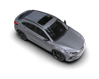 Siyah arka planda modern araba