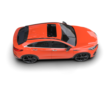 Modern araba. 3d oluşturma