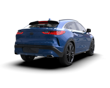 Siyah arka planda modern lüks bir araba. 3d oluşturma