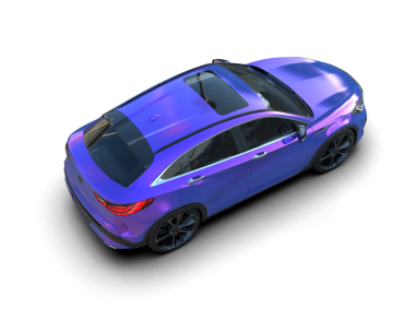 Siyah arka planda bir araba. 3 boyutlu illüstrasyon. 3 Boyutlu Hazırlama