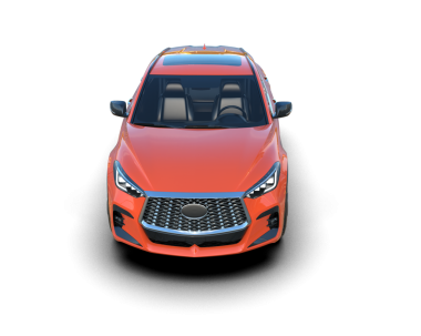 Arka planda modern bir araba. 3d oluşturma