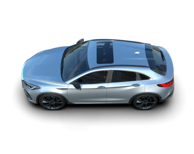 Stüdyo ortamında daha az genel bir konsept arabanın 3 boyutlu çizimi