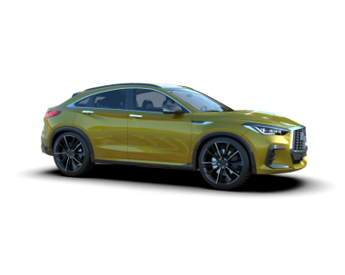 Beyaz arka planda izole edilmiş lüks bir araba. 3d illüstrasyon.