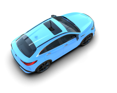 3 boyutlu görüntüleme. Lüks araba beyaz arka planda izole edilmiş