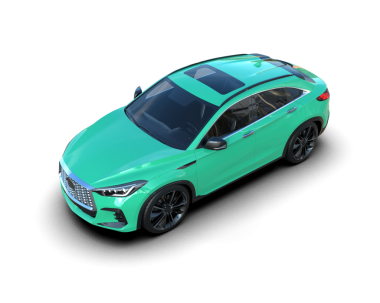 modern otomobil arka planda izole edildi