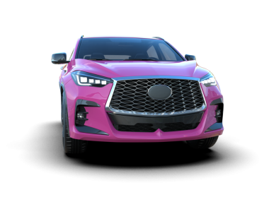 3 boyutlu pembe bir spor araba.