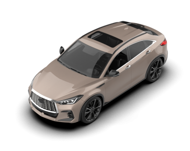 Stüdyo ortamında daha az genel bir konsept arabanın 3 boyutlu çizimi