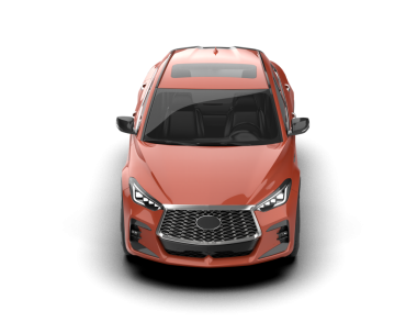 Arka planda modern bir araba. 3d illüstrasyon