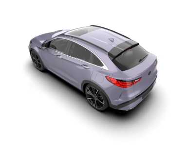 3 boyutlu lüks bir araba.