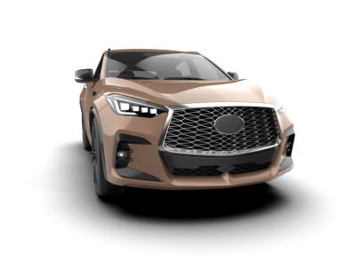 araba modern araba arka planda izole edilmiş 3 boyutlu görüntüleme - 3 boyutlu