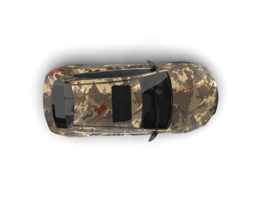 3 boyutlu yansıtıcı silah koyu bir arkaplanda izole edilmiş..