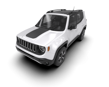 Cip. Modern araba. 3 boyutlu resimleme.