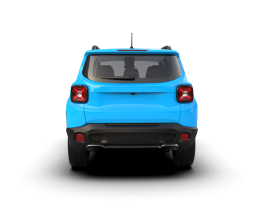 Mavi arazi aracı. Beyaz bir arka planda izole edilmiş. 3d illüstrasyon