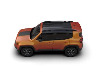 Beyaz arka planda modern turuncu bir arabanın üç boyutlu resmi.