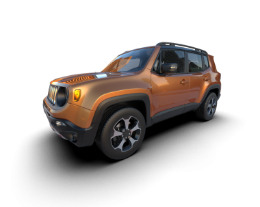 SUV siyah arka planda izole edildi. 3d oluşturma