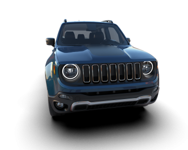 mavi modern araba - 3 boyutlu illüstrasyon