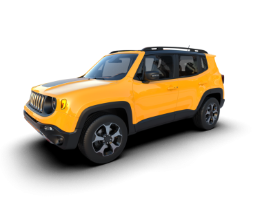 modern sarı SUV arabası