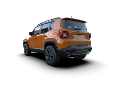 Stüdyo ortamında markasız bir SUV 'un 3 boyutlu çizimi.