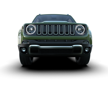 Siyah arka planda 3 boyutlu markalı, daha az jenerik bir SUV aracı.