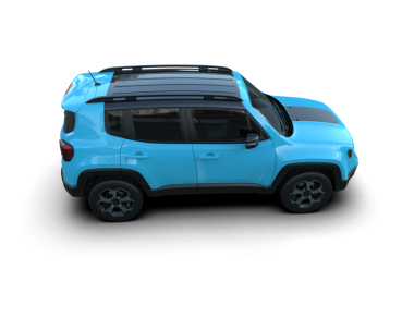 mavi modern spor araba - üst görünüm