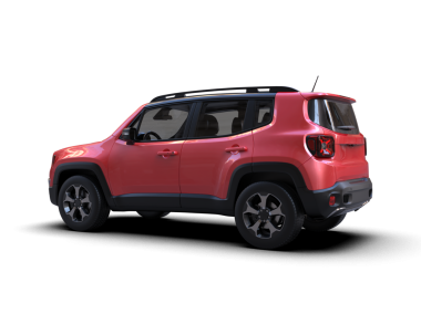 Siyah sırtlı bir SUV 'un 3 boyutlu canlandırması